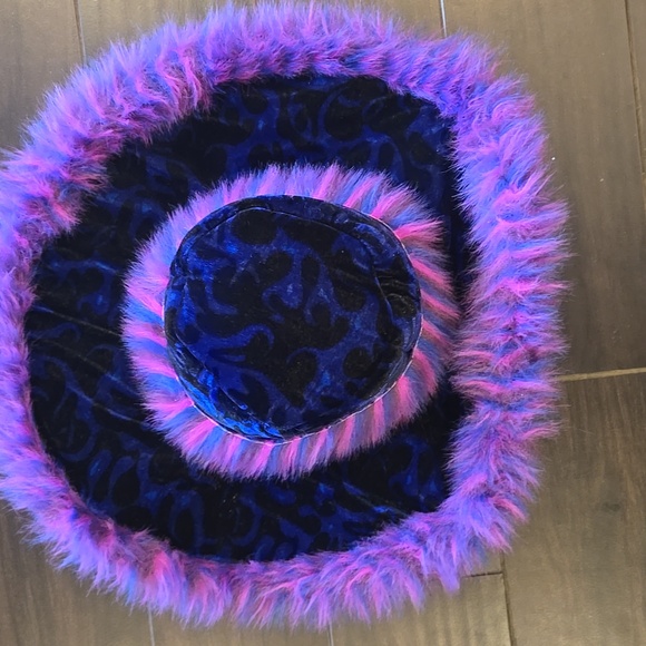 Best Made Toys Other - 70’s Style Big Pimp Daddy Blk/Blue  Velvet Hat